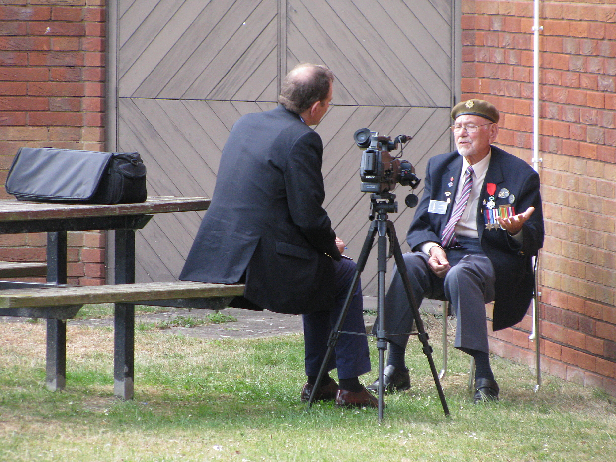 Eric Rackham interviewed during visit, June 2014